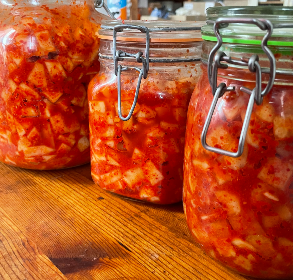 Potten koolrabi kimchi